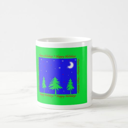 Prettig Vakantie Wintertafereel Koffiemok (Rechts)