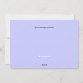 Prettig Vakantie Witte Hamster met Zoete Erwten Bl Feestdagenkaart (Achterkant)