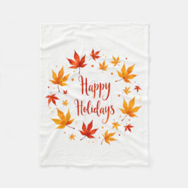 Prettig Vakantieblad Herfstbladeren Knus Deken