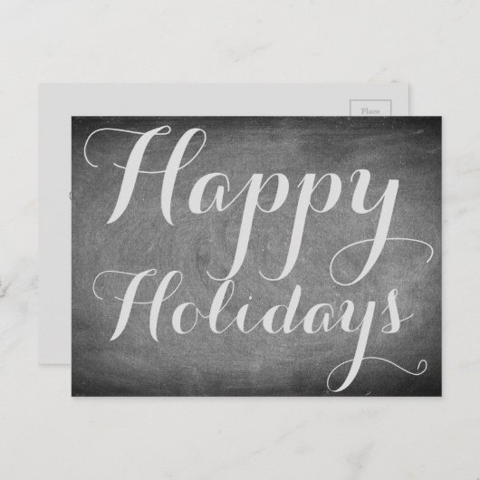 Prettig Vakantiebord Typografie Aangepaste Kaart (Voorkant / Achterkant)