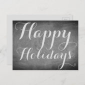 Prettig Vakantiedrukwerk op Schoolbord Aangepaste  Feestdagenkaart (Voorkant / Achterkant)