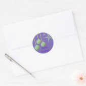 Prettig vakantiefeest Iridiserende Ontwerpen Ronde Sticker (Envelop)