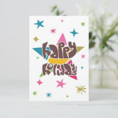 Prettig vakantiefeest kaart (Staand voorkant)