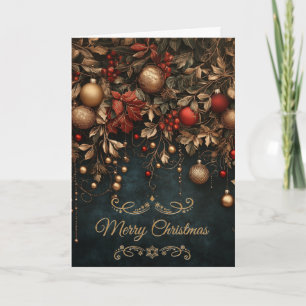 Prettig vakantiefeest Kerstboom Feestdagen Kaart