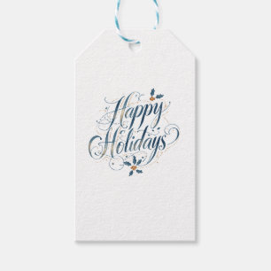 Prettig Vakantiefeest Kerstmis Familie Nieuwjaar Cadeaulabel