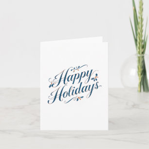 Prettig Vakantiefeest Kerstmis Familie Nieuwjaar Kaart