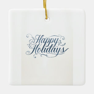 Prettig Vakantiefeest Kerstmis Familie Nieuwjaar Keramisch Ornament