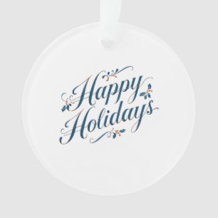 Prettig Vakantiefeest Kerstmis Familie Nieuwjaar Ornament