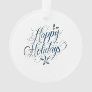 Prettig Vakantiefeest Kerstmis Familie Nieuwjaar Ornament