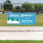 Prettig vakantiefeest voor optocht of display spandoek (Insitu)