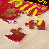 Prettig Vakantiefeest Vrolijk Kerst Muis Liefde Pu Legpuzzel (Zijkant)