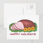 Prettig vakantieglas Hamdiner Voedsel Illustratie Feestdagenkaart (Voorkant / Achterkant)