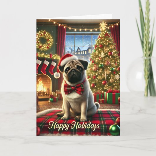 Prettig vakantiekaart feestdagen kaart (Voorkant)