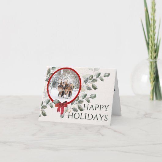 Prettig Vakantiekaart Feestdagen Kaart (Voorkant)