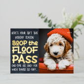 Prettig Vakantieseizoen Grappige Huisdier Foto Folie Feestdagenkaart (Staand Voorkant)