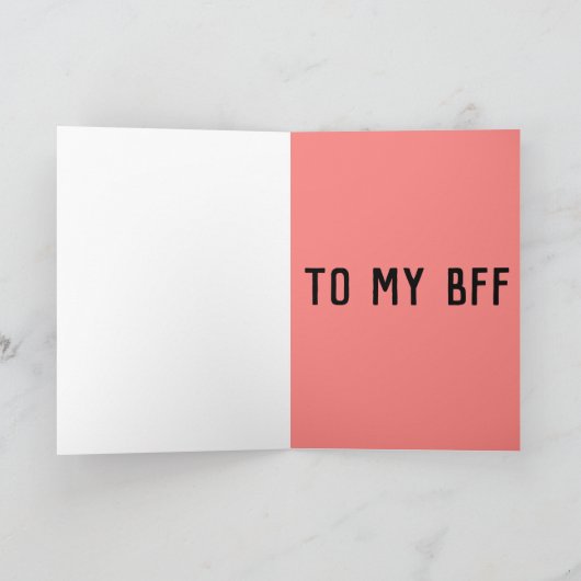 PRETTIG VALENTIJN DAG BBF VRIENDSCHAP KAART (Binnen)