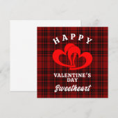 PRETTIG VALENTIJN DAG LIEFJE BEDANKKAART (Voorkant / Achterkant)
