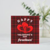 PRETTIG VALENTIJN DAG LIEFJE BEDANKKAART (Staand voorkant)