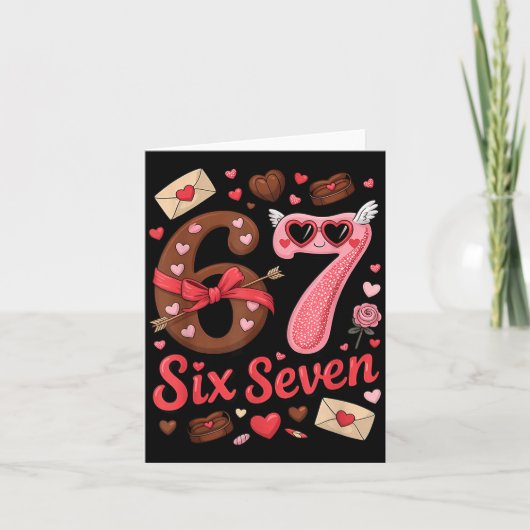 Prettig Valentijnsdag 67 Meme Harten Coquette Stri Kaart (Voorkant)