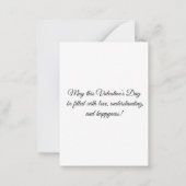 prettig valentijnsdag 9 foto collage gepersonalise notitiekaartje (Achterkant)