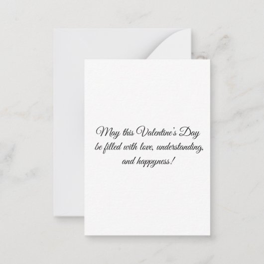 prettig valentijnsdag 9 foto collage gepersonalise notitiekaartje (Achterkant)