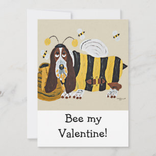 Prettig Valentijnsdag Basset Vouwkaart Feestdagenkaart
