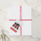 Prettig Valentijnsdag Bernese Berghonden Cadeaulabel (Met Touw)