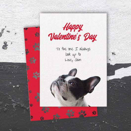 Prettig Valentijnsdag Boston Terrier Kaart