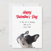 Prettig Valentijnsdag Boston Terrier Kaart (Voorkant)