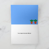 Prettig Valentijnsdag Cactus Illustratie Humor  Feestdagen Kaart (Binnen)