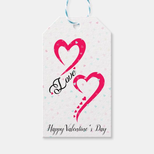 Prettig Valentijnsdag Cadeaulabel (Voorkant)