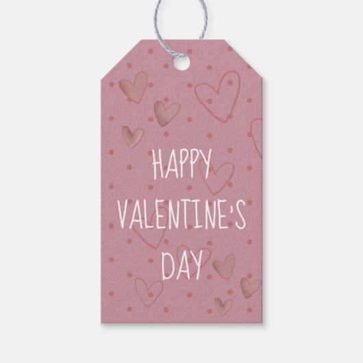 Prettig Valentijnsdag Cadeaulabel (Voorkant)