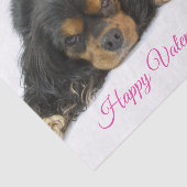 Prettig Valentijnsdag Cavalier King Charles Tissuepapier (Detail)