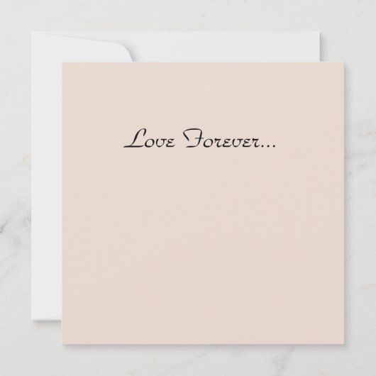 Prettig Valentijnsdag, eeuwige liefde, Kaart (Achterkant)