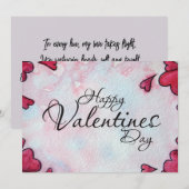 Prettig Valentijnsdag Feestdagenkaart (Voorkant / Achterkant)