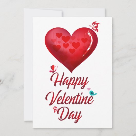 Prettig Valentijnsdag Feestdagenkaart (Voorkant)