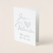 Prettig Valentijnsdag / Foliekaart Folie Kaarten (Voorkant)