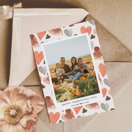 Prettig Valentijnsdag Foto Vakantiekaart Feestdagenkaart