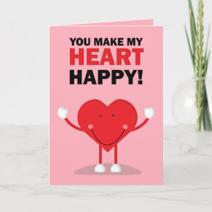 Prettig Valentijnsdag Gelukkig Hart Humor Feestdagen Kaart