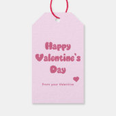 Prettig Valentijnsdag Glitter Cadeaulabel (Achterkant)