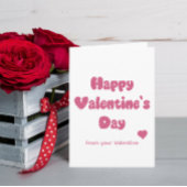 Prettig Valentijnsdag Glitter Kaart