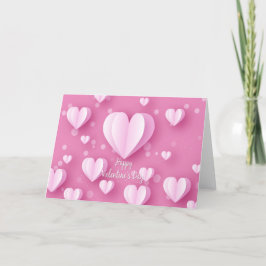 Prettig Valentijnsdag - Hart Luchtballonnen 3 Feestdagen Kaart