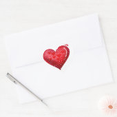 Prettig Valentijnsdag Hart Sticker (Envelop)