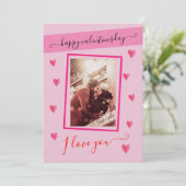 Prettig Valentijnsdag, ik hou van jou  + foto Kaart (Staand voorkant)