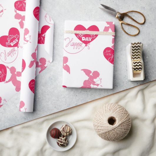 Prettig Valentijnsdag Je Bent Mijn Engel Cadeaupapier (Crafts)