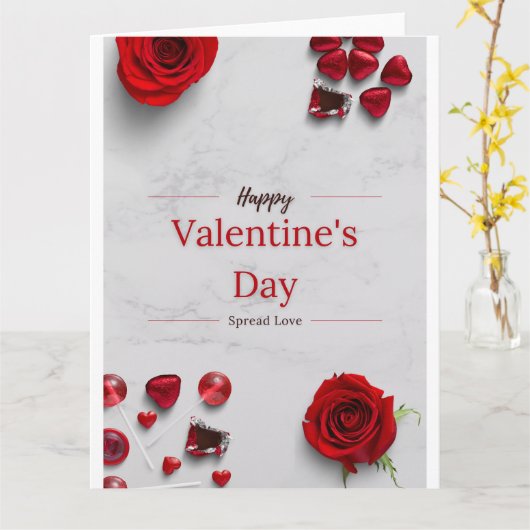 Prettig Valentijnsdag Kaart (Gele Bloem)