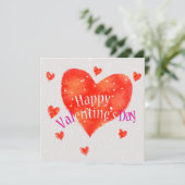 Prettig Valentijnsdag Kaart (Staand voorkant)