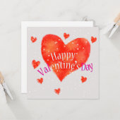 Prettig Valentijnsdag Kaart (Voorkant / Achterkant in situ)