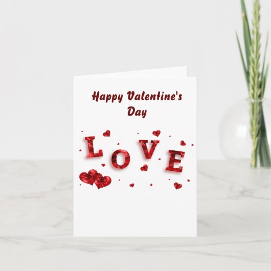 Prettig Valentijnsdag Kaart (Voorkant)