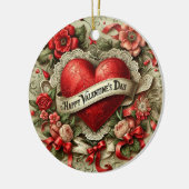 Prettig Valentijnsdag Keramisch Ornament (Links)